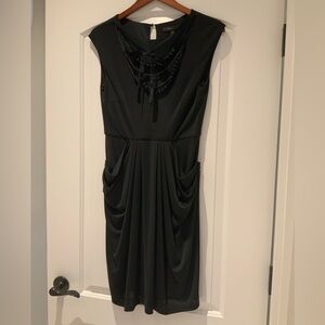 BCBG MAXAZRIA SHORT SLEEVE BLACK DRESS small
